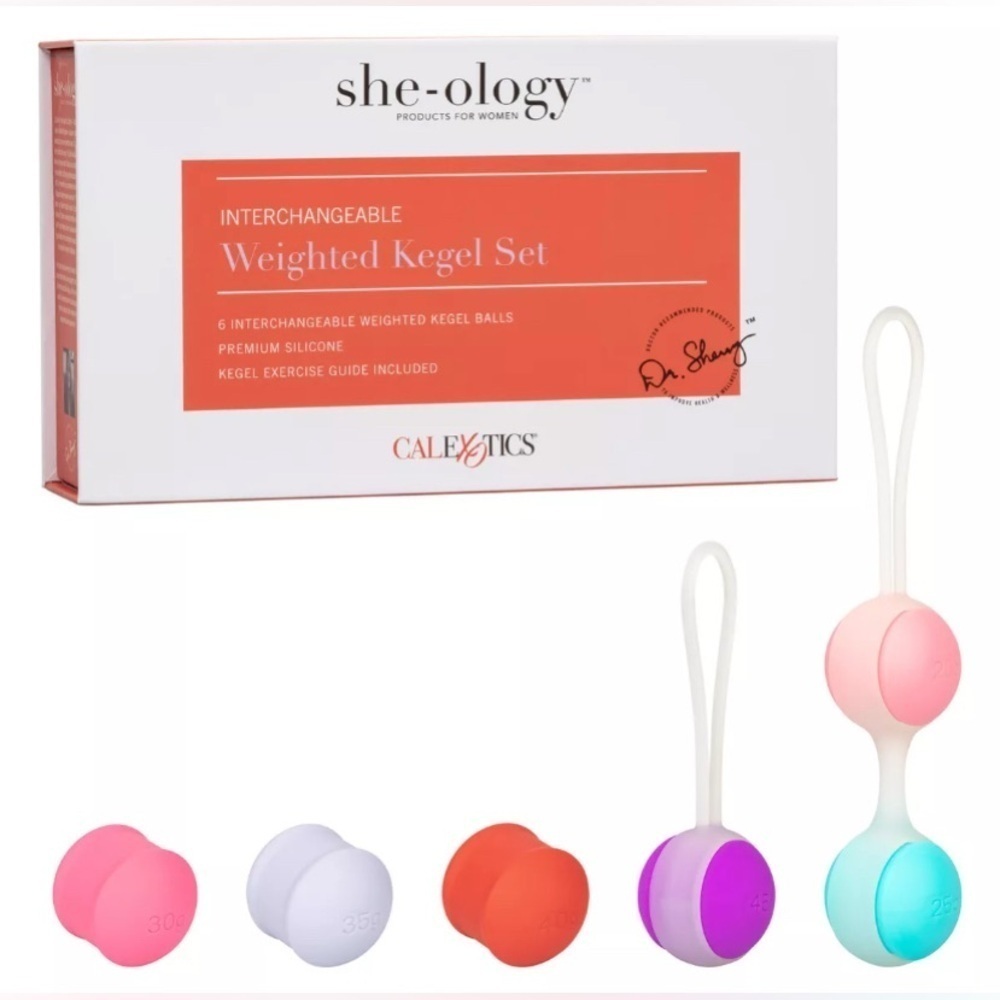 🦋B2G1🦋SHE-OLOGY Interchangeable Weight Kegel Set Tighten & Tone Pelvic Muscles